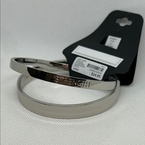 Silver Men's Strength Bracelet
